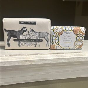 Beekman 1802 Pure and Coconut Cream Goat Milk Soap Duo bundle